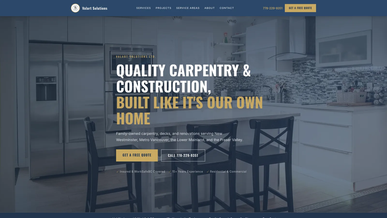 Valart Solutions Ltd. website — built by Beelong Media